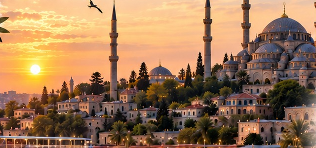 Istanbul at sunset